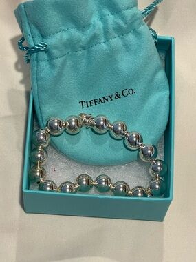 Tiffany & Co. Sterling Silver Ball Bead Bracelet - Silver